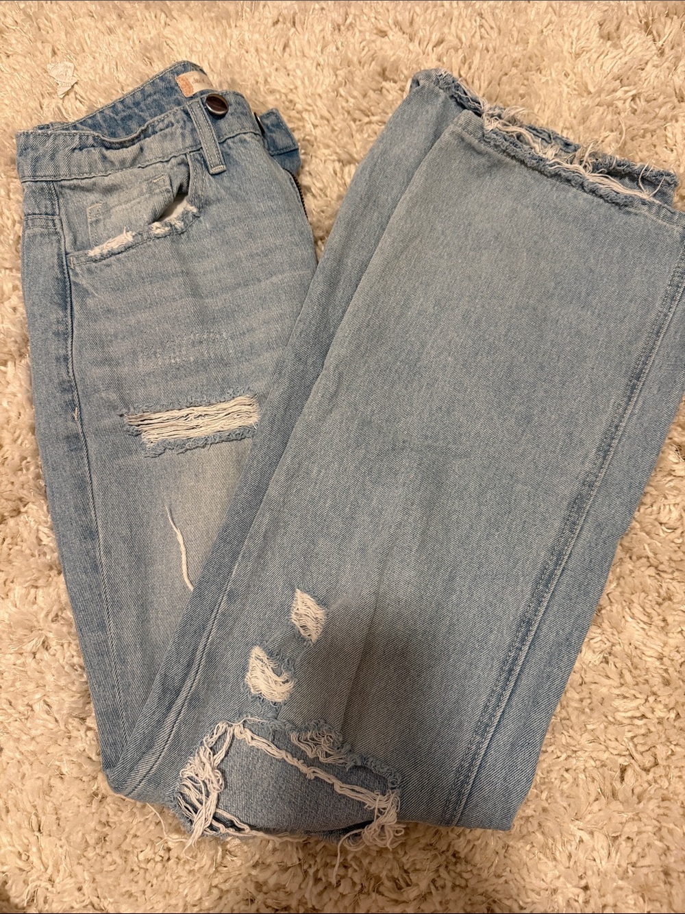 Altard State Light Blue Distressed Women's Jeans